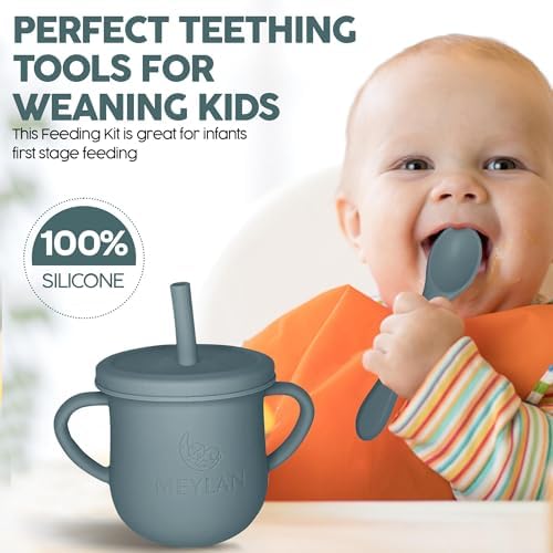 Meylan 10-Piece BPA-Free Silicone Feeding Set