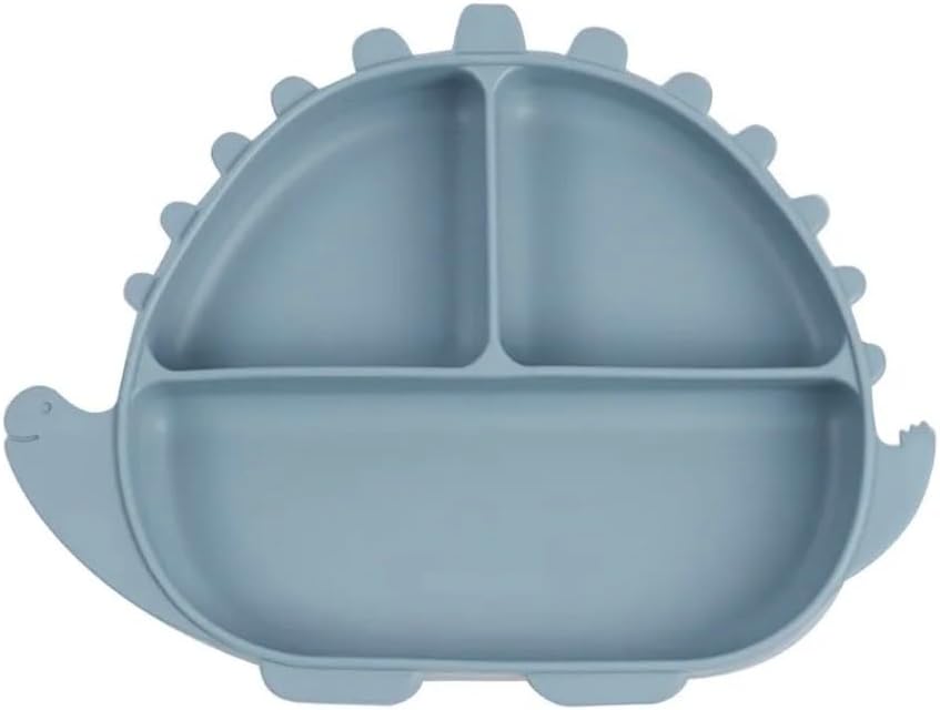 Dinosaur Feeding Silicone Baby Plate - No BPA