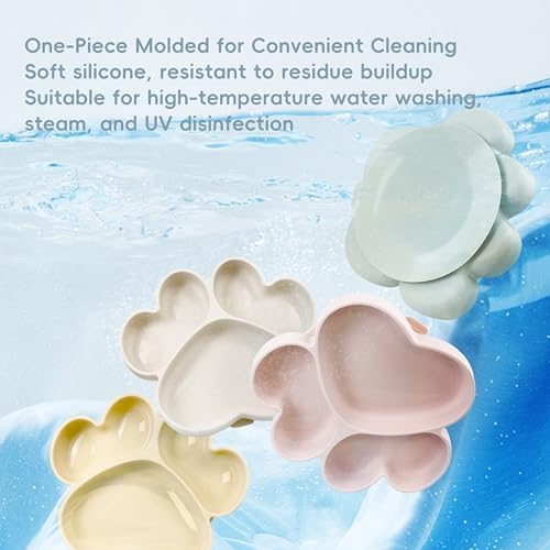 Blisskidsland Silicone Suction Plates for Babies Toddlers Pink