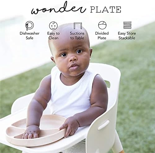 Bella Tunno Wonder Plate - Suction Baby Toddler Plate BPA Free Microwave Dishwasher Safe