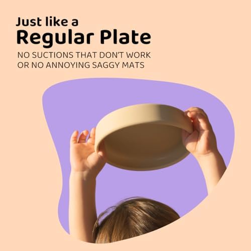 APLAINR Blue Hour Weighted Silicone Toddler Plate