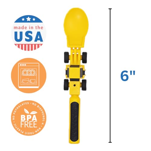 Constructive Eating Plate Utensils Set for Toddlers Ages 1-3