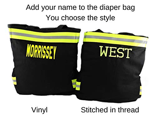 Firefighter Diaper Bag with Custom Options