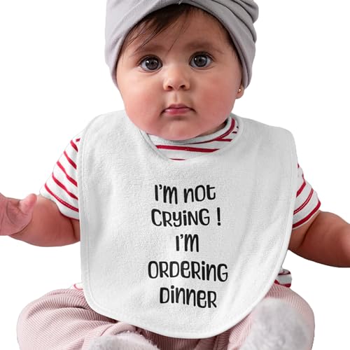 Quipo Funny Baby Bib - Sarcastic Ordering Dinner Design