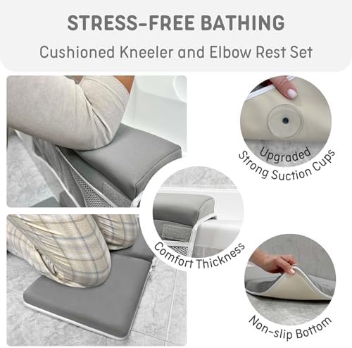 LILEKA Baby Bath Kneeler and Elbow Rest Pad Set