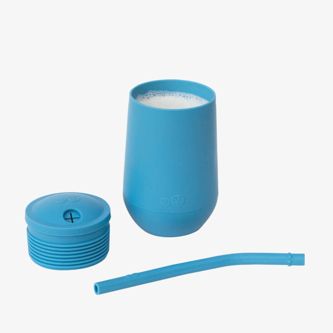 ezpz Happy Cup Straw System for Toddlers 24 Months Blue