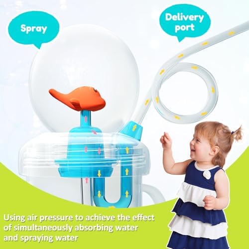 Cute Whale Sippy Cup with Spouting Effect and Leak Proof Design