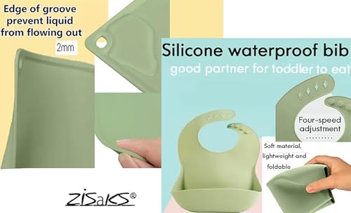 ZISaKS Toddler Plates and Bowls Set - Eco-Friendly Bamboo Kids Dinnerware