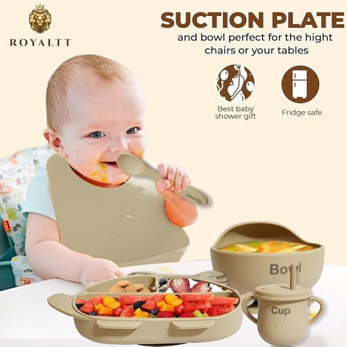 Dinosaur Themed Baby Silicone Feeding Set BPA Free