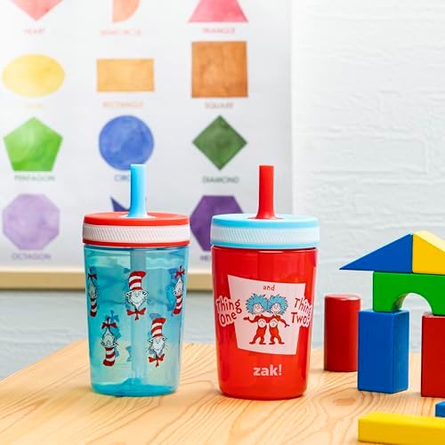 Zak Designs Dr Seuss Kelso Toddler Cups 15oz 2-Pack