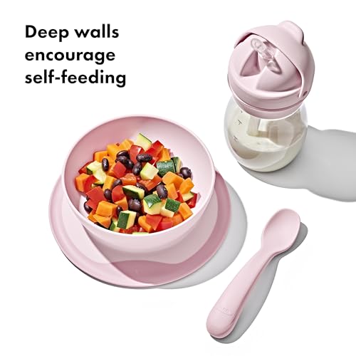 OXO Tot Stick and Stay Suction Bowl - Blossom 1