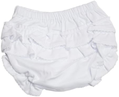 Kissy Kissy Basic Diaper Cover with Ruffle White