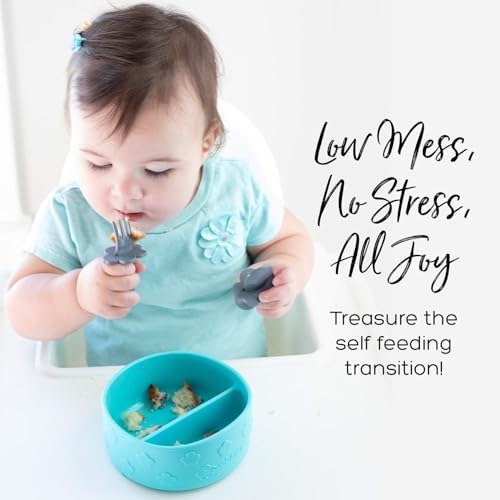 Grabease Suction Silicone Bowls for Toddler Feeding