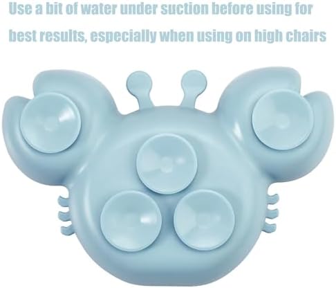 PandaEar 2-Pack Silicone Suction Baby Plate Spoon Set