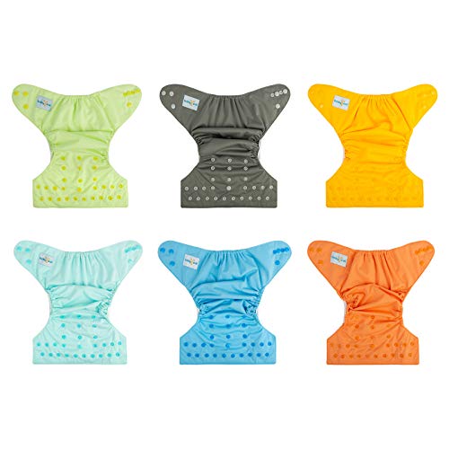 Babygoal Reusable Diaper Covers 6 Pack with Wet Bag 1