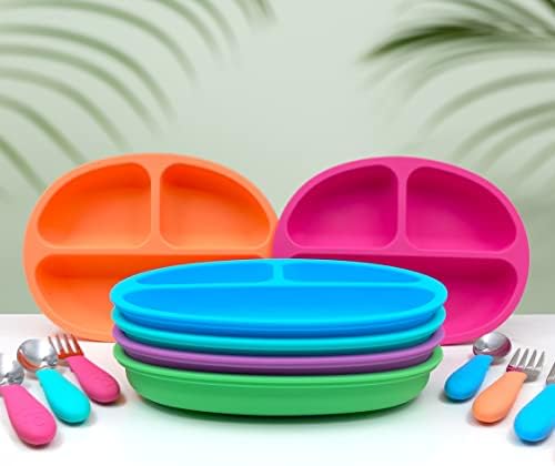 Elk and Friends Suction Plate Stainless Steel Utensils for Babies Toddlers