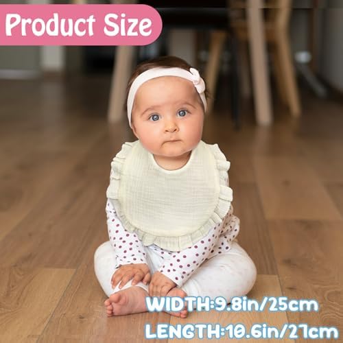 DOSMINE Muslin Baby Bibs 10 Pack for Boys Girls