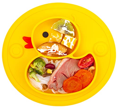 Lightening Baby Plate Silicone Toddler Suction Plate