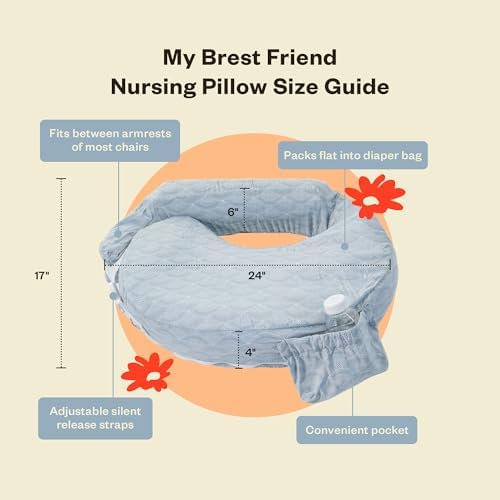 My Brest Friend Inflatable Nursing Pillow for Breastfeeding Posture Support