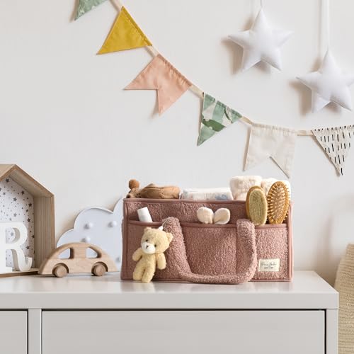 PeraBella Baby Diaper Caddy Organizer with Handle