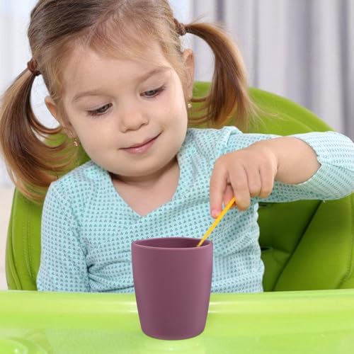Kids Cup Baby Toothbrush Tumbler Purple