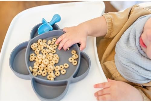Grabease Silicone Suction Plate for Baby Toddler Self-Feeding