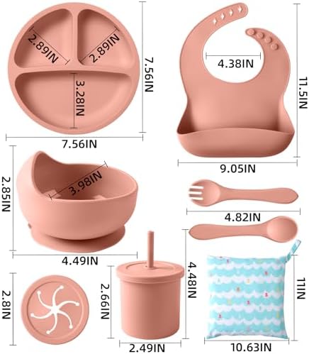 ECLIP Silicone Baby Feeding Set 10pcs