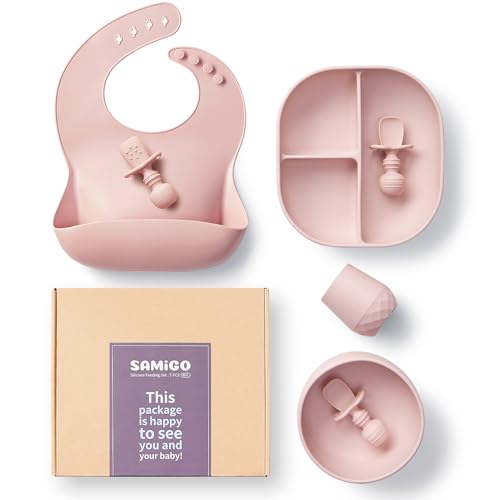SAMiGO Silicone Baby Feeding Set for 6 Months
