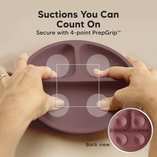 KeaBabies Suction Plates with Lids - 3-Pack
