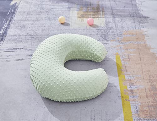 Baby Nursing Pillow with Breathable Slipcover Green