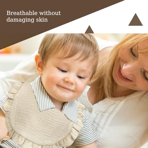EllieHouse 8 Pack Drooling Teething Bibs for Baby