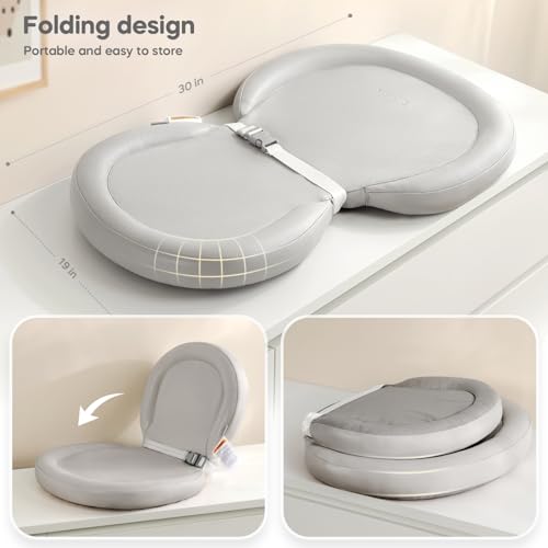 Mamatepe Foldable Baby Changing Pad 30X19 Gray