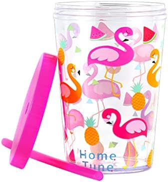 Home Tune 16oz Kids Tumbler 4 Pack - BPA Free Spill-Proof 1