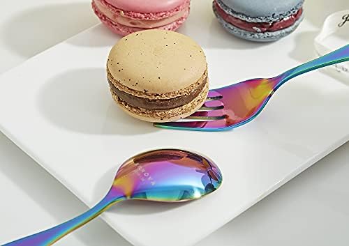 ANNOVA Kids Stainless Steel Flatware Set 6PCS Rainbow
