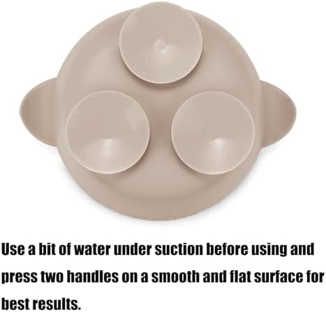 PandaEar 3 Pack Silicone Suction Baby Bowls Spoons Set