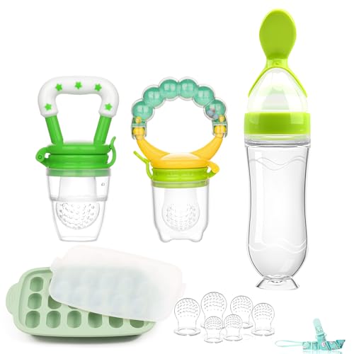 WAJIAYON Baby Fruit Feeder Breastmilk Popsicle Mold