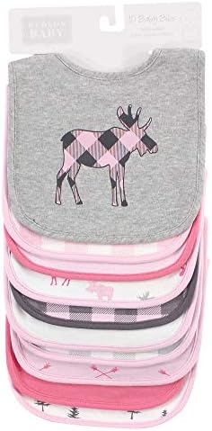 Hudson Baby Unisex Cotton Drooler Bibs Set