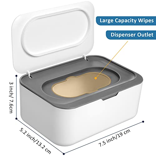 Sumind 6 Pack Wipe Dispenser with Lids Dark Blue and Dark Gray