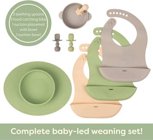 UpwardBaby Silicone Feeding Set for Baby Led Weaning 1