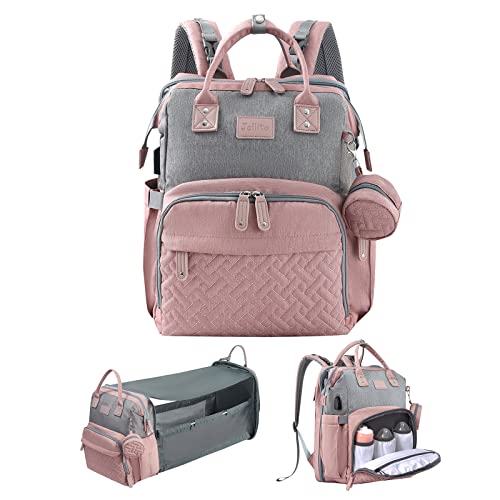 JOLLITO Diaper Bag Backpack with Changing Station