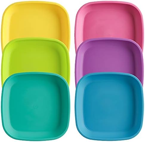 Re-Play 22 Oz Reusable Flat Plates Set of 6 1