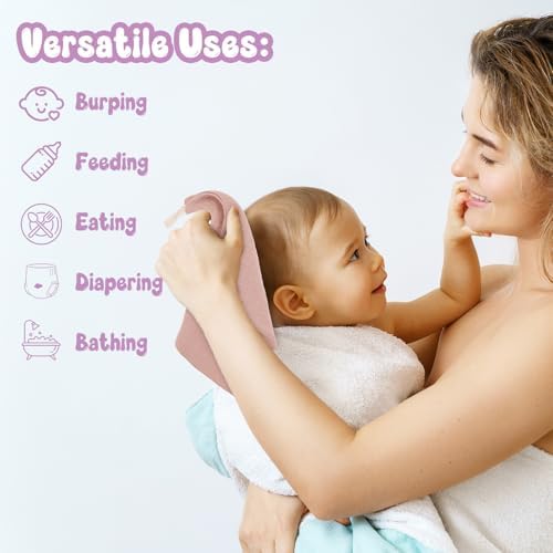 12Pcs Baby Muslin Washcloths Set for Newborn and Kids