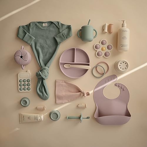 Mushie Silicone Suction Plate Soft Lilac