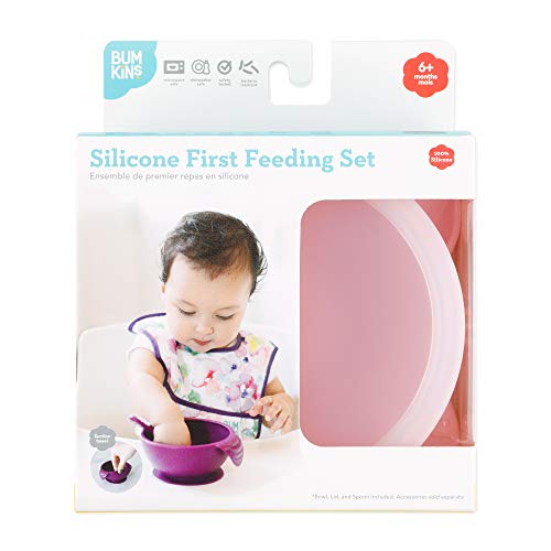Bumkins Baby Bowl Set with Suction Pink