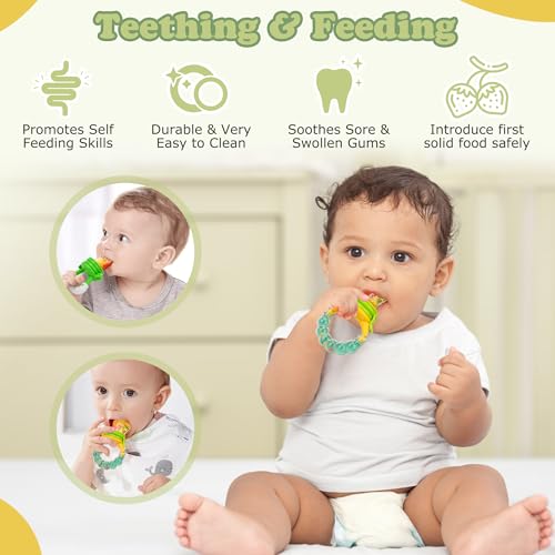 WAJIAYON Baby Fruit Feeder Breastmilk Popsicle Mold