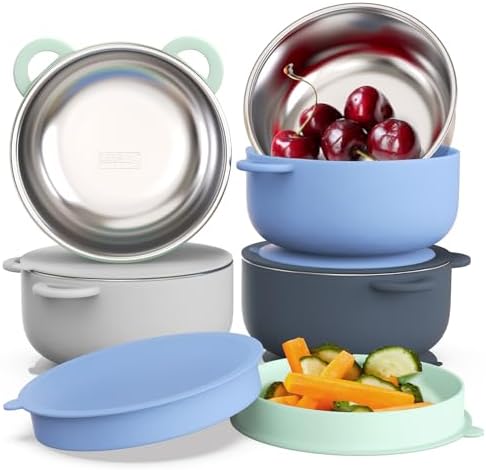 Bakpoco Baby Suction Bowls 4-Pack Ocean Explorer Set