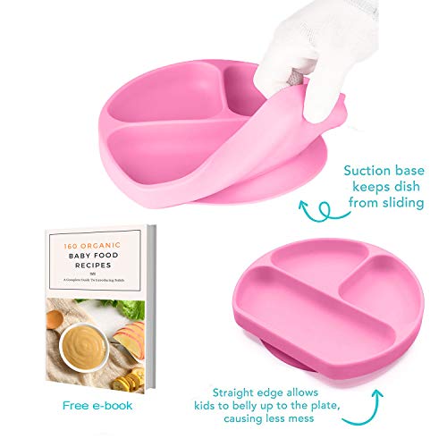Baby Drom Silicone Suction Plates for Self-Feeding
