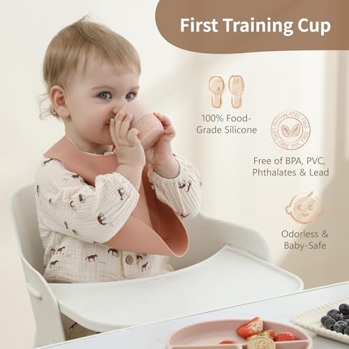 Moonkie Silicone Baby Cups 4 Months 2 oz 2 Pack Confetti