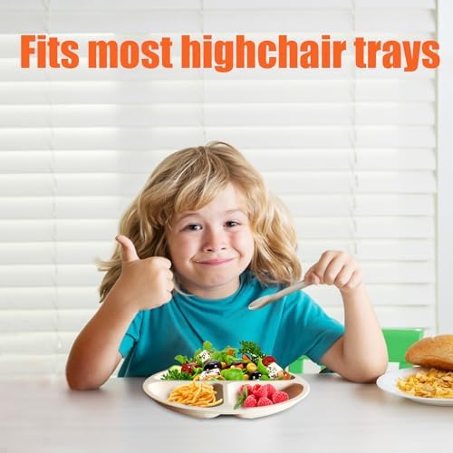 3 Pack Toddler Plates with Lids and Utensils