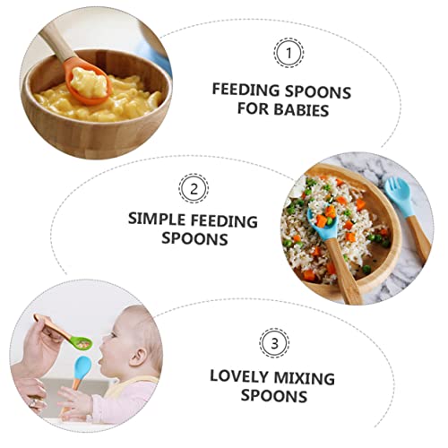 BESPORTBLE 6Pcs Baby Porridge Spoons with Long Handles